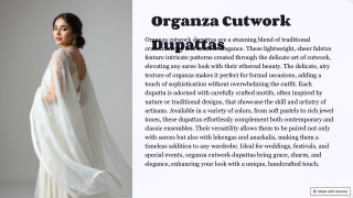 Organza Cutwork Dupattas - Zarinama