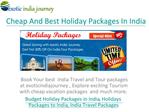 Budget Holiday Packages in India