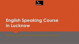 English Speaking Course in Lucknow