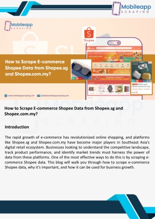 Scrape E-commerce Shopee Data - Web Scraping Shopee Product pdf