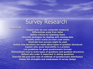 Survey Research