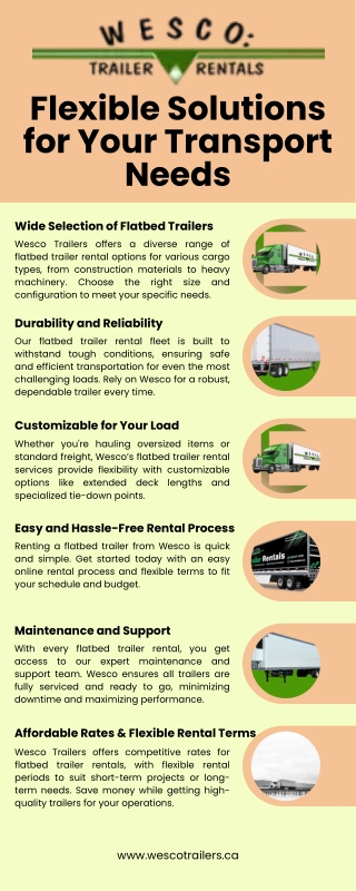 Flexible Solutions for Your Transport Needs - wescotrailers