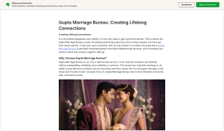 Gupta Marriage Bureau: Creating Lifelong Connections