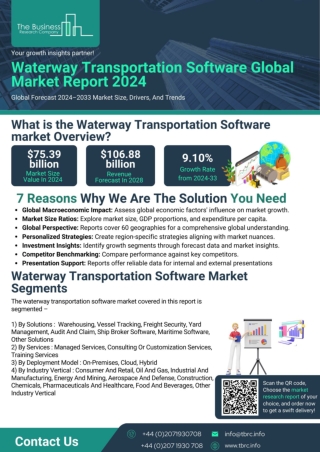 Waterway Transportation Software Global Market Report 2024