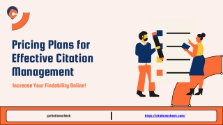 Citations Check: Affordable Pricing Plans for Local SEO Success