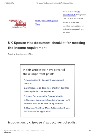 UK Spouse Visa Document Checklist 2024 For A Successful Visa