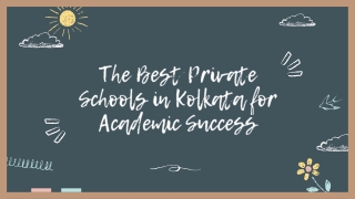 The Best Private Schools in Kolkata for Academic Success