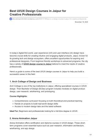 educationpointindia3.wordpress.com-Best UIUX Design Courses in Jaipur for CreativenbspProfessionals