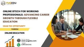 Online BTech For Working Professionals: Online Yugedu