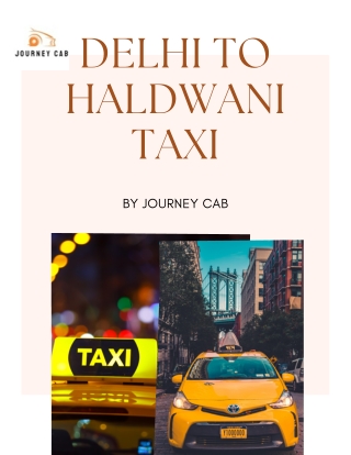 Delhi to Haldwani taxi