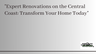 Renovations central coast