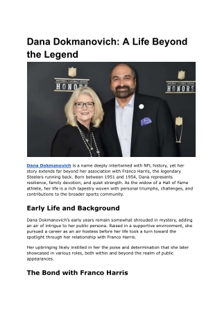 Dana Dokmanovich_ A Life Beyond the Legend