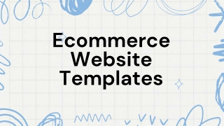 Build Your Online Store with Powerful Ecommerce Website Templates