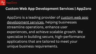 web app development company