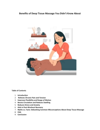 Benefits of Deep Tissue Massage You Didn’t Know About