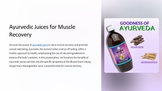 Ayurvedic-Juices-for-Muscle-Recovery