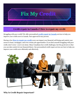 How to repair my credit