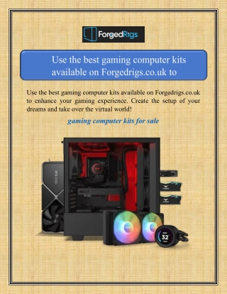Gaming Computer Kits For Sale | Forgedrigs.co.uk