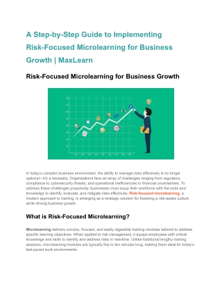 A Step-by-Step Guide to Implementing Risk-Focused Microlearning for Business Growth _ MaxLearn
