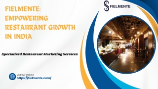 Fielmente Empowering Restaurant Growth in India