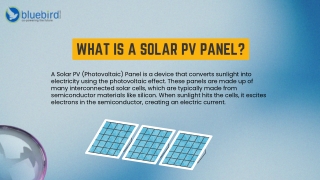 Solar PV Panels Under a Bright Sun