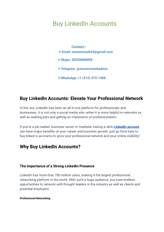 How to Buy LinkedIn Accounts Safely