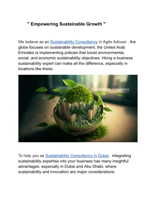_ Empowering Sustainable Growth _