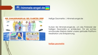 Heilige Geometrie  Himmels engel.de