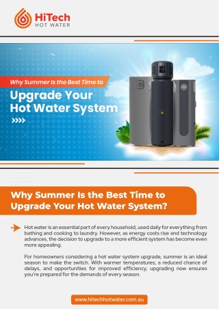 Why Summer Is the Best Time to Upgrade