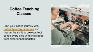 Coffee Teaching Classes