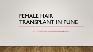 Female Hair Transplant in Pune