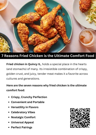 7 Reasons Fried Chicken is the Ultimate Comfort Food