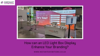 How can an LED Light Box Display Enhance Your Branding
