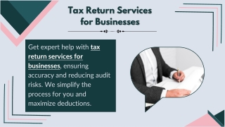 Tax Return Services for Businesses