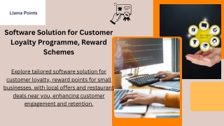 Software Solution for Customer Loyalty Programme, Reward Schemes