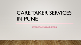 Care Taker Services In Pune