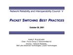 PACKET SWITCHING BEST PRACTICES