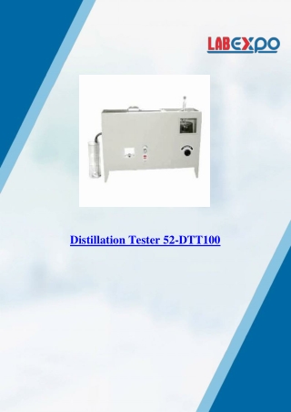 Distillation Tester 52-DTT100