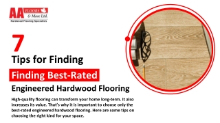 Tips for Finding Best-Rated Engineered Hardwood Flooring | AA Floors