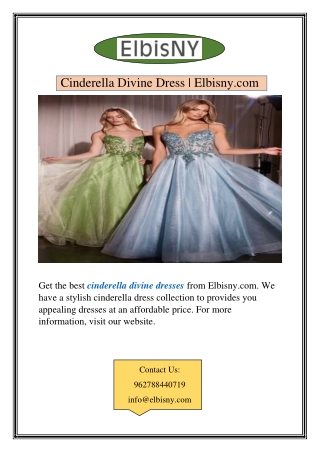 Cinderella Divine Dress | Elbisny.com