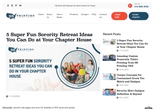 5 Super Fun Sorority Retreat Ideas You Can Do at Your Chapter House SSPrinting