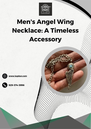 Men's Angel Wing Necklace A Timeless Accessory