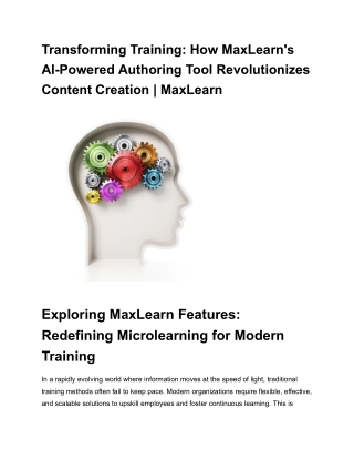 Transforming Training_ How MaxLearn's AI-Powered Authoring Tool Revolutionizes Content Creation _ MaxLearn