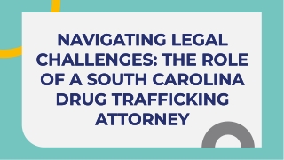South Carolina Drug Trafficking Attorney