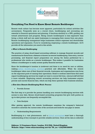 Remote Bookkeeper