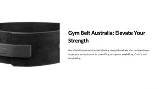 Gym belt Australia