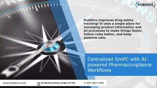Centralized SmPC with AI-powered Pharmacovigilance Workflows