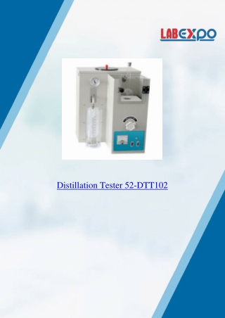 Distillation Tester 52-DTT102