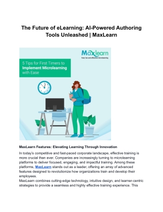 The Future of eLearning_ AI-Powered Authoring Tools Unleashed _ MaxLearn