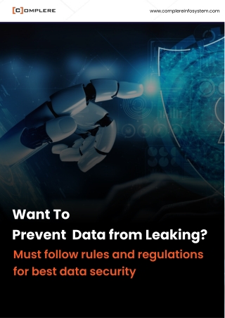 Want to Prevent Data from Leaking Top Data Security Rules and Regulations